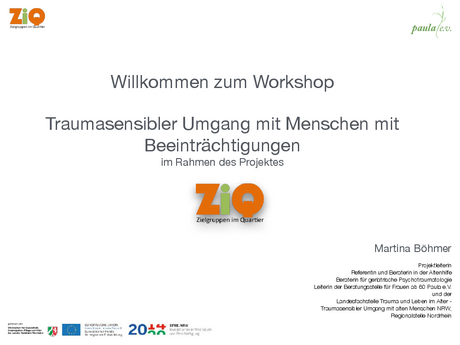 Workshop: Traumasensibler Umgang